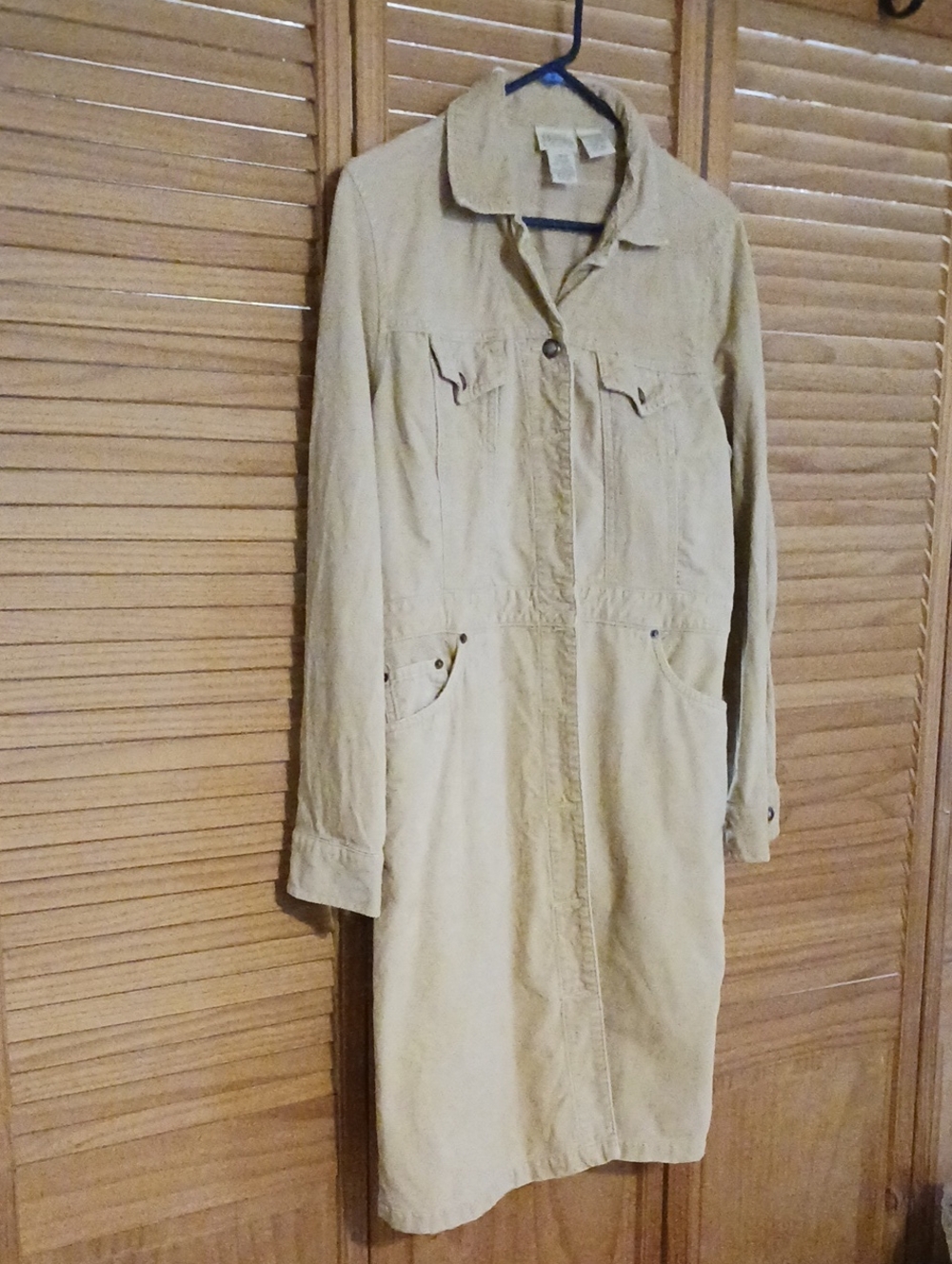St. John's Bay Beige Longline Trench Coat